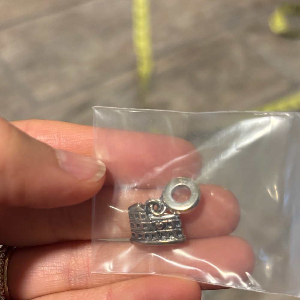 Rome colosseum silver Charm Pendant